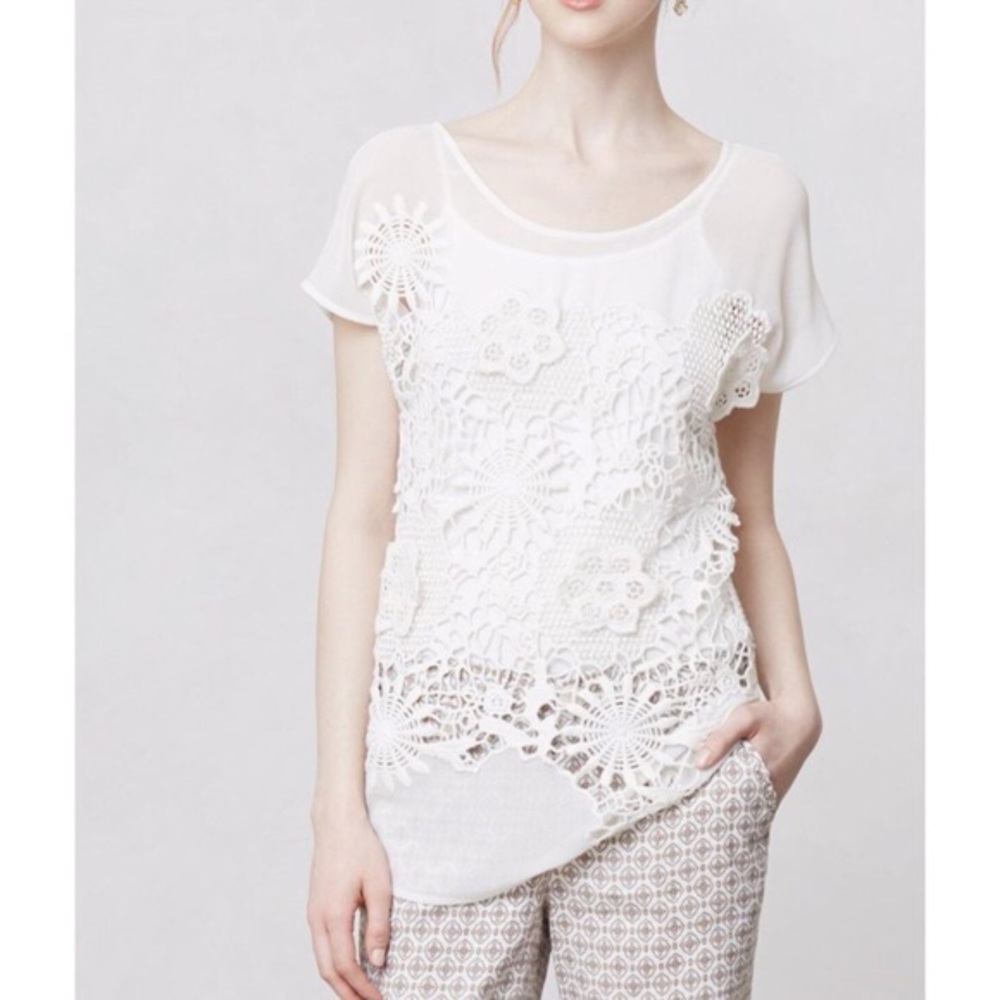 NWT Anthropologie Yoana Baraschi Coneflower Blouse